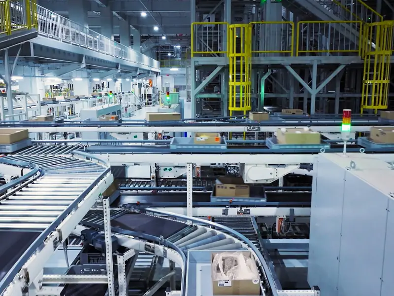 Automated conveyor system in a fulfillment center